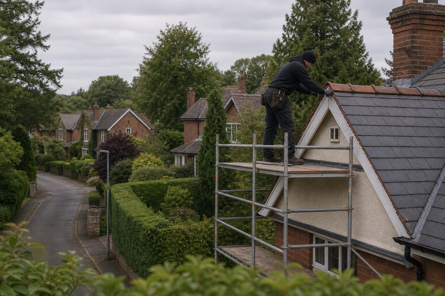 Roof repair in Aughton Established residential rooflines in Aughton near Ormskirk